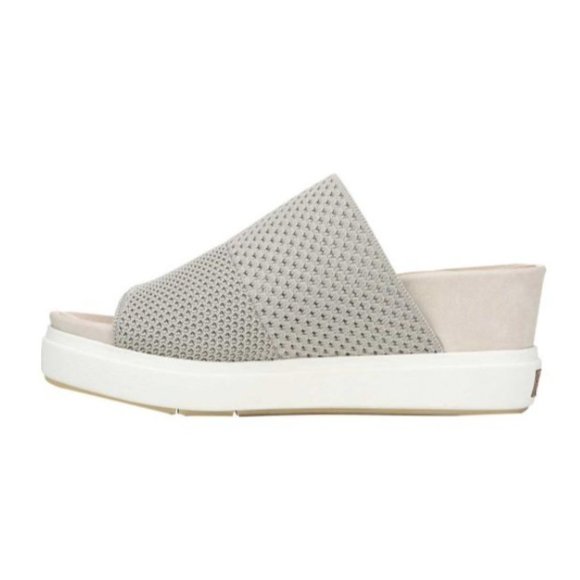 D'Scholls Women's Oyster Mesh Knit Sonia Open Toe Platform Slide Sandals Sz 7.5M - Picture 3 of 16